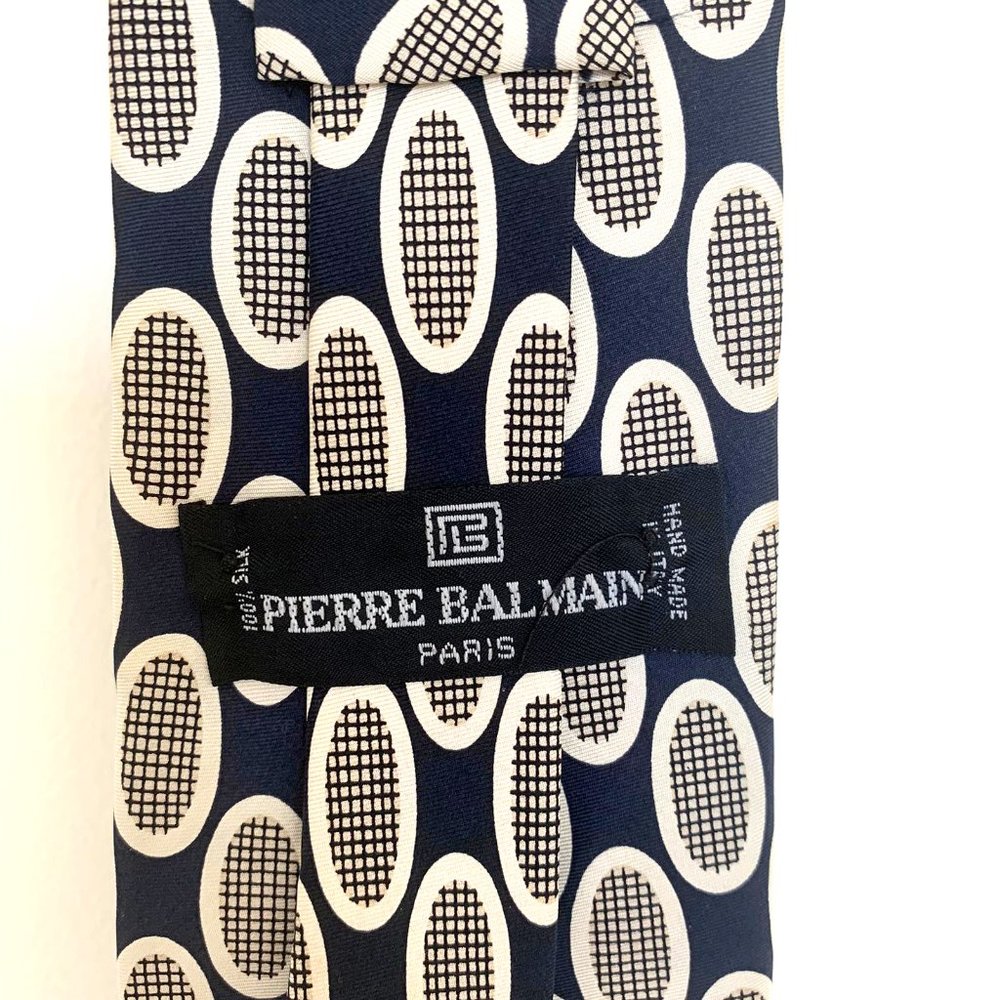 Pierre Balmain Hand Made 100% Silk Tie - Picture 3 of 3